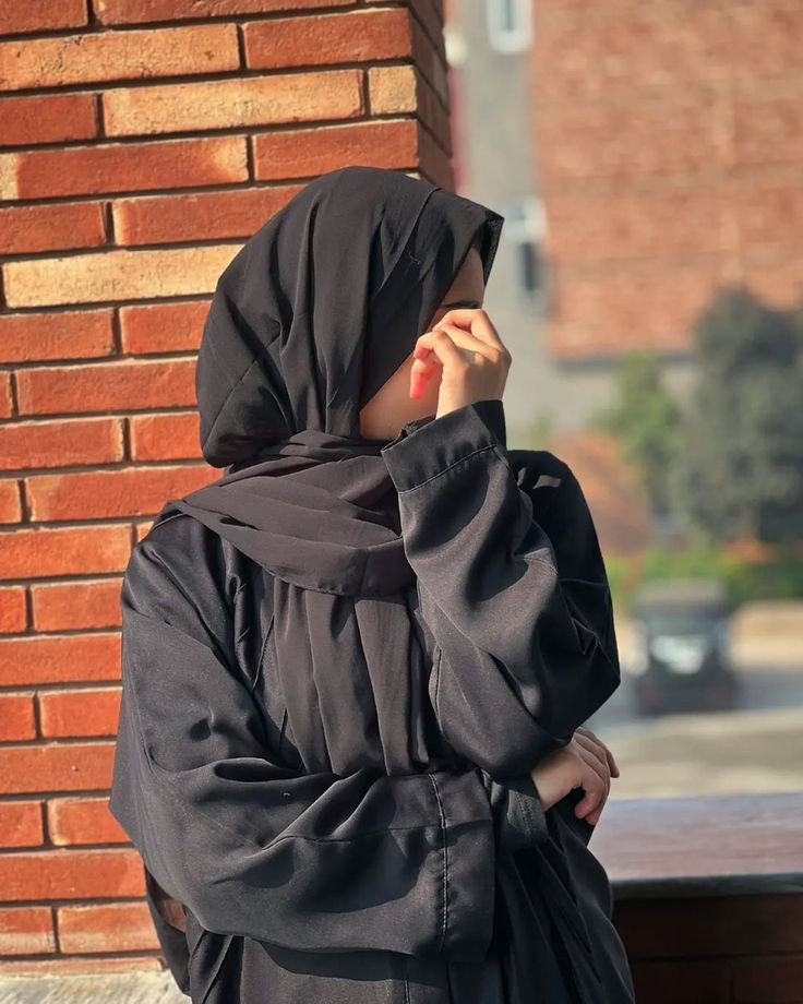 hijab-girl-dp-black