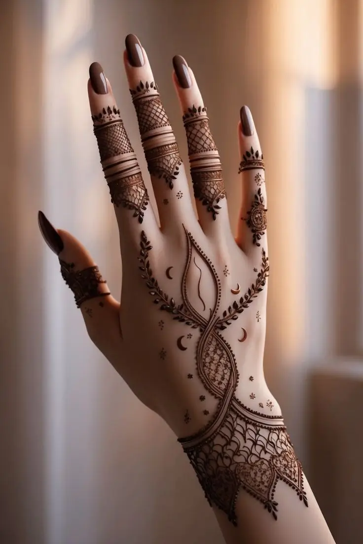 back-hand-mehndi-design-chain