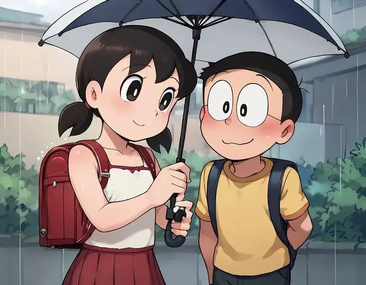 nobita-and-shizuka-love-photo-dp
